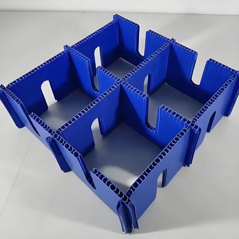 Plastic Dividers Box Corrugated PP Sheet Storage Carton With Partition
