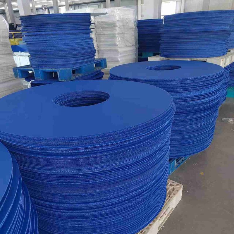 Blue Red Plastic Coated Corrugated Sheets 8mm Anti Static Round Corrugated Sheets