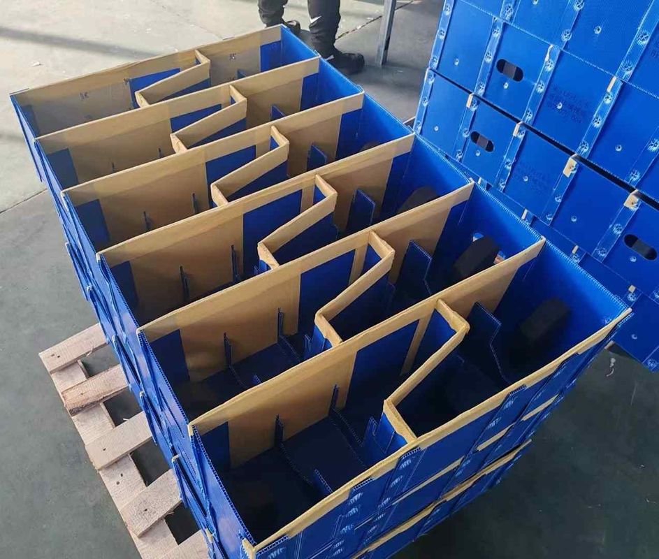 Plastic Dividers Box PP Corrugated Sheet Hollow Board Any Shape For Customized