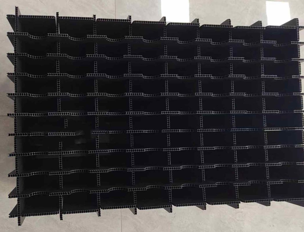 Corrugated Multi Compartment Plastic Storage Boxes Anti Static Compartment Box Plastic