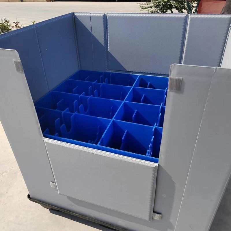 Sleeve Pallet PP Plastic Corrugated Foldable Boxes Rectangular Honeycomb Sheet Container