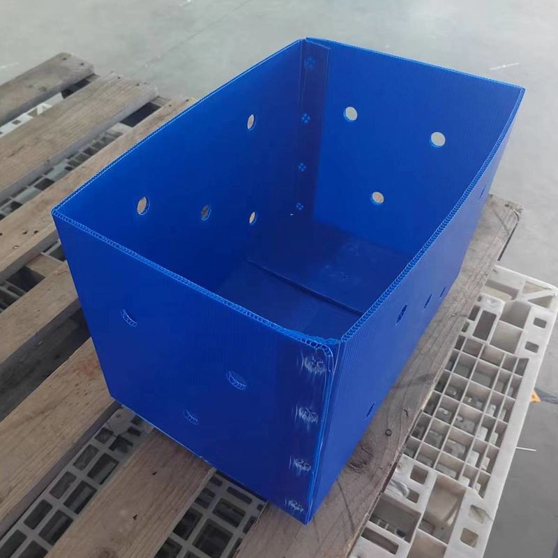Waterproof Corrugated Plastic Crates Box Lightweight Large Plastic Box With Compartments