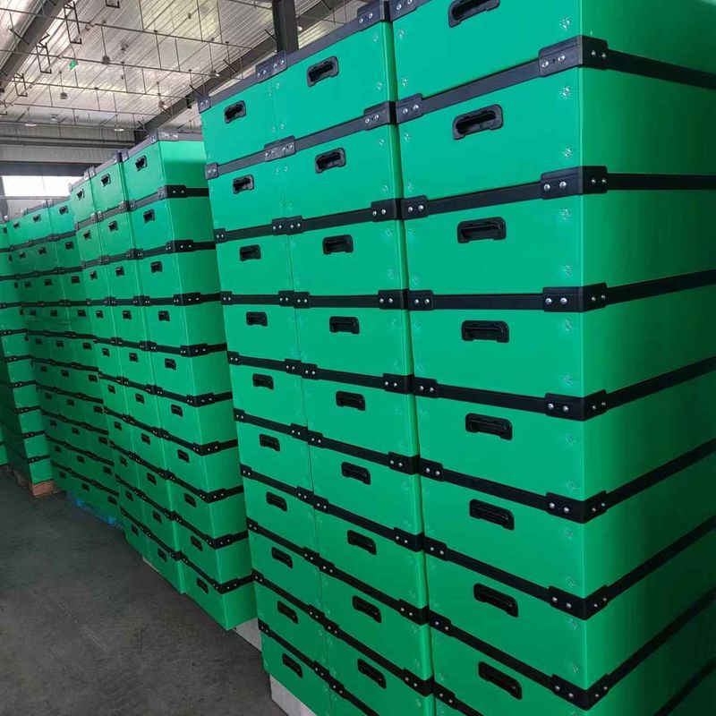 50kg Corrugated Plastic Moving Boxes Crates Hollow Sheet Turnover Box Plastic Crate Storage Boxes