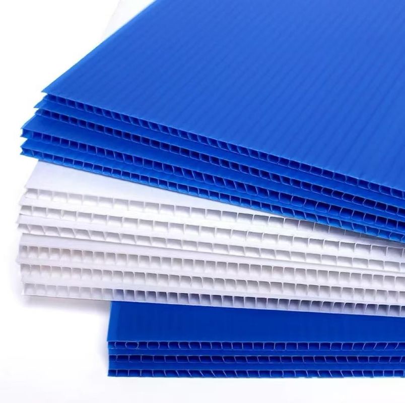 Plastic Corrugated Sheet PP Hollow Panel Customized Any Shape And Size